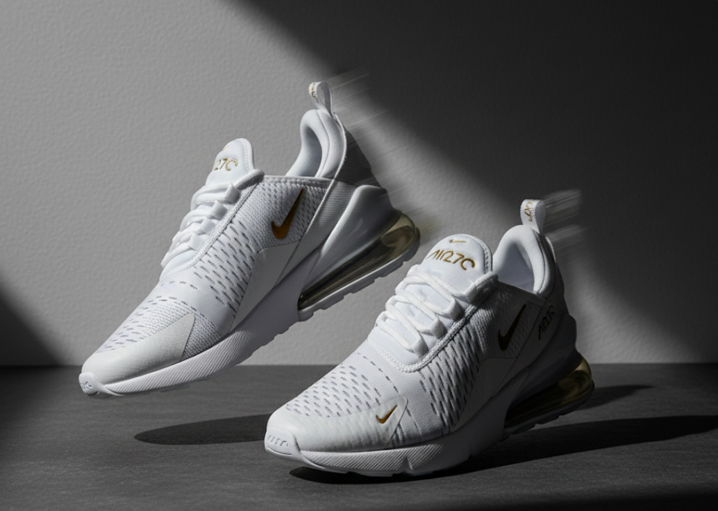 Маратонки Бял Златист