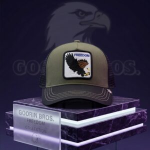 Шапка с козирка Freedom Зелено черно