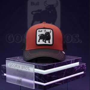 Шапка с козирка Bull Черно Червено